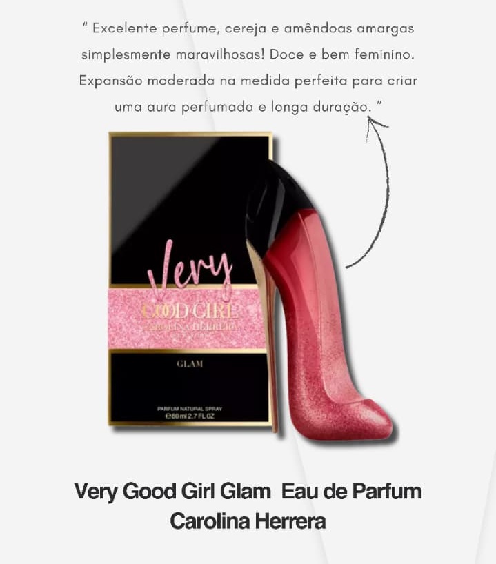 Perfume feminino Very Good Girl Glam Eau de Parfum da Carolina Herrera 80 ml