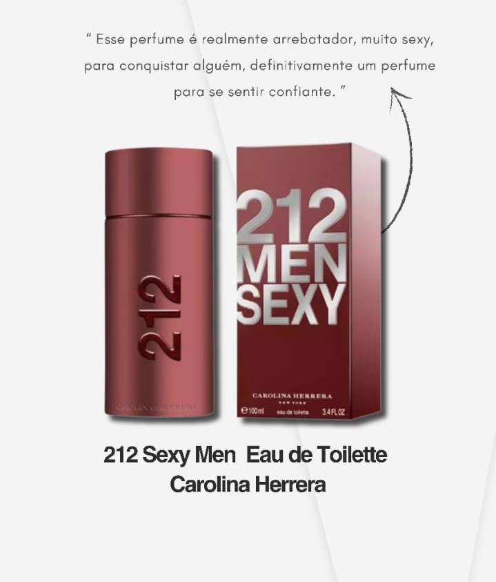 Perfume Masculino 212 Sexy Men Eau de Toilette - Carolina Herrera 100 ml
